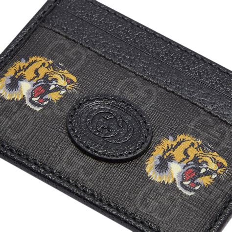 gucci tiger card holder|gucci card holder sale clearance.